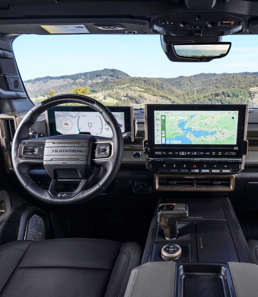 Hummer EV interior 