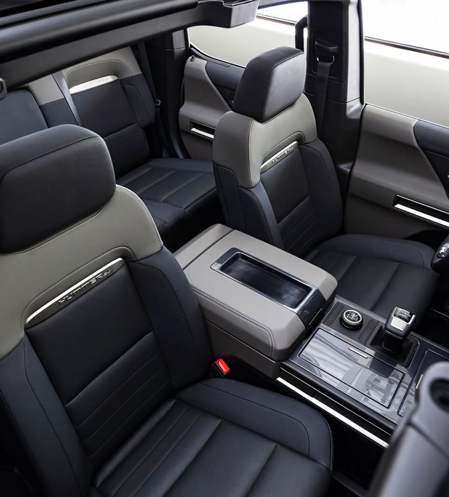 Hummer EV interior 