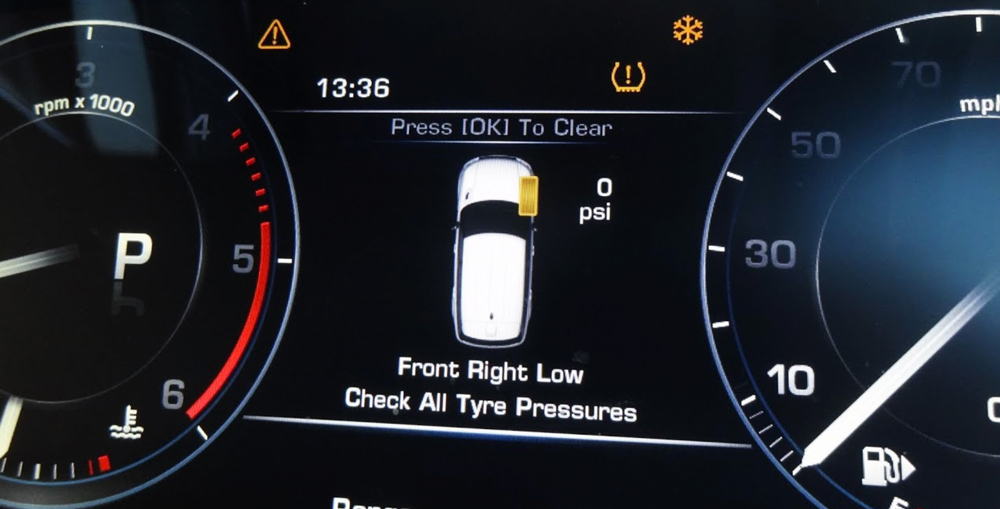 tire pressure display 
